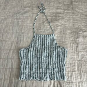 American Eagle Halter Neck Striped Top Size Small
